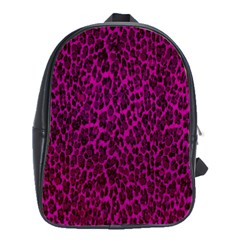 Pink Leopard  School Bag (large) by OCDesignss