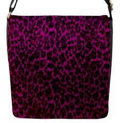 Pink Leopard  Flap Closure Messenger Bag (small) by OCDesignss