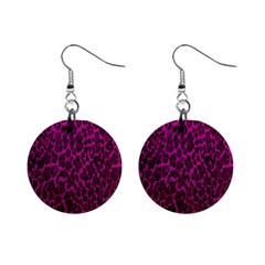 Pink Cheetah  Mini Button Earrings by OCDesignss