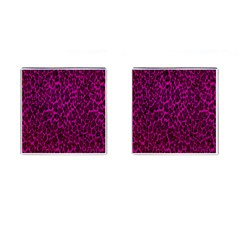 Pink Cheetah  Cufflinks (square) by OCDesignss