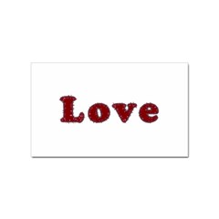 Love Typography Text Word Sticker (rectangle) by dflcprints