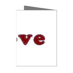 Love Typography Text Word Mini Greeting Card (8 Pack) by dflcprints