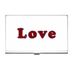 Love Typography Text Word Business Card Holder by dflcprints