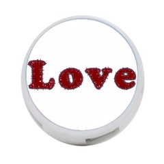 Love Typography Text Word 4-port Usb Hub (two Sides) by dflcprints