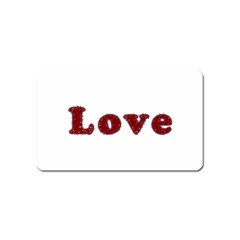 Love Typography Text Word Magnet (name Card) by dflcprints