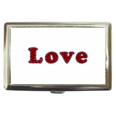 Love Typography Text Word Cigarette Money Case by dflcprints