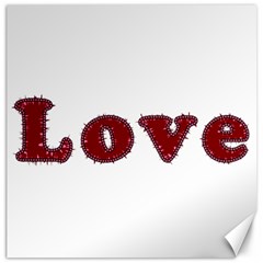 Love Typography Text Word Canvas 20  X 20  (unframed) by dflcprints