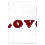 Love Typography Text Word Removable Flap Cover (Large) Front