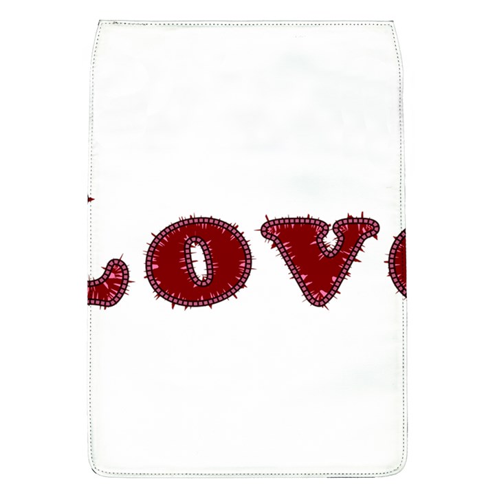 Love Typography Text Word Removable Flap Cover (Large)