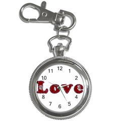 Love Typography Text Word Key Chain Watch by dflcprints