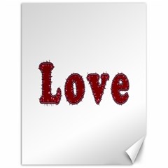 Love Typography Text Word Canvas 12  X 16  (unframed) by dflcprints