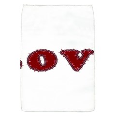 Love Typography Text Word Removable Flap Cover (small) by dflcprints