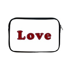 Love Typography Text Word Apple Ipad Mini Zippered Sleeve by dflcprints