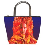 Organic Meditation Bucket Handbag Front