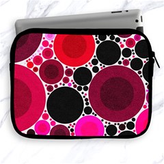 Retro Polka Dot  Apple Ipad Zippered Sleeve by OCDesignss