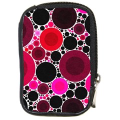 Retro Polka Dot  Compact Camera Leather Case by OCDesignss