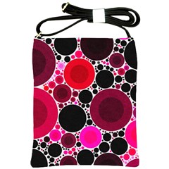 Retro Polka Dot  Shoulder Sling Bag by OCDesignss