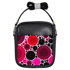 Retro Polka Dot  Girl s Sling Bag by OCDesignss