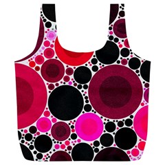 Retro Polka Dot  Reusable Bag (xl) by OCDesignss