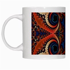 Beautiful Fractal Twirls  White Coffee Mug by OCDesignss