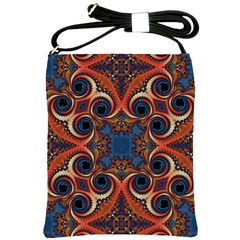 Beautiful Fractal Kelidescopee  Shoulder Sling Bag by OCDesignss