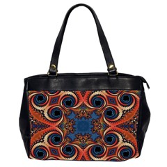 Beautiful Fractal Kelidescopee  Oversize Office Handbag (two Sides) by OCDesignss