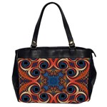 Beautiful Fractal Kelidescopee  Oversize Office Handbag (Two Sides) Front