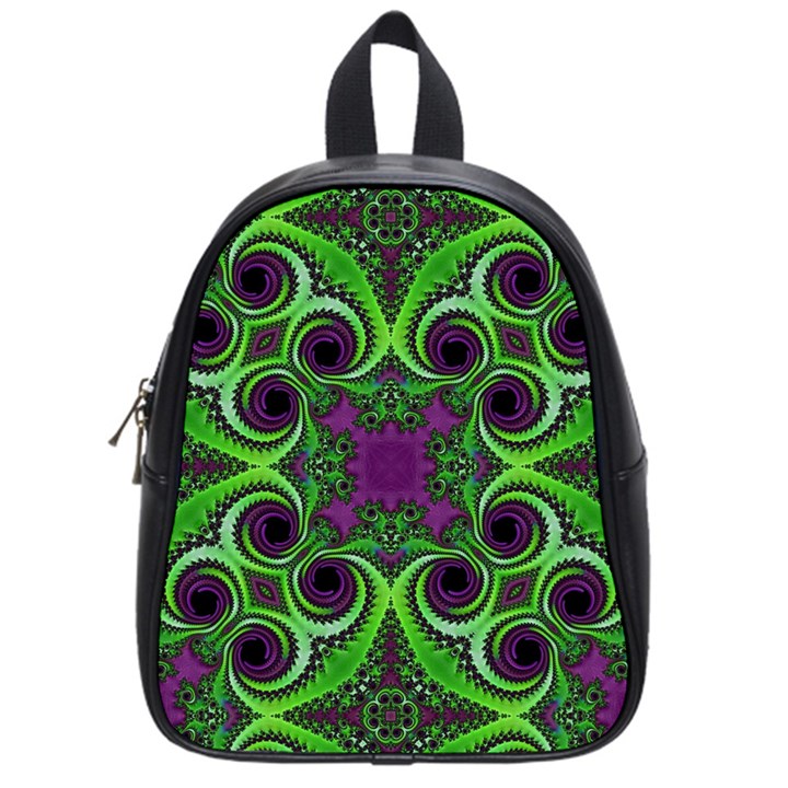 Purple Meets Green School Bag (Small)