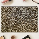 Chocolate Leopard  Cosmetic Bag (XXXL) Back