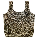 Chocolate Leopard  Reusable Bag (XL) Front