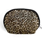 Chocolate Leopard  Accessory Pouch (Medium) Front