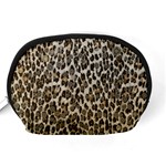 Chocolate Leopard  Accessory Pouch (Medium) Back