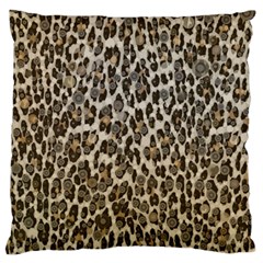 Chocolate Leopard  Large Cushion Case (two Sided)  by OCDesignss