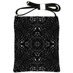 Black Shoulder Sling Bag by OCDesignss