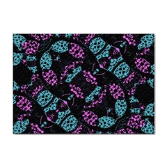 Ornate Dark Pattern  A4 Sticker 100 Pack by dflcprints