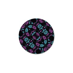 Ornate Dark Pattern  Golf Ball Marker by dflcprints