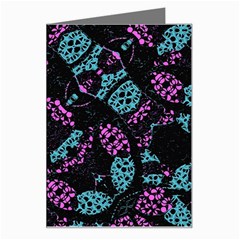 Ornate Dark Pattern  Greeting Card by dflcprints