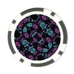 Ornate Dark Pattern  Poker Chip (10 Pack) Front