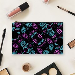 Ornate Dark Pattern  Cosmetic Bag (medium) by dflcprints