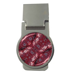 Burgundy Blues Money Clip (round) by OCDesignss