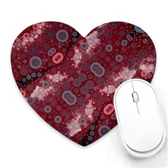 Burgundy Blues Mouse Pad (heart) by OCDesignss