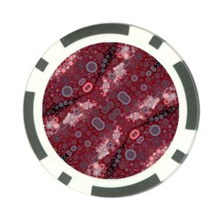 Burgundy Blues Poker Chip (10 Pack) by OCDesignss