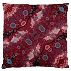 Burgundy Blues Large Cushion Case (single Sided)  by OCDesignss