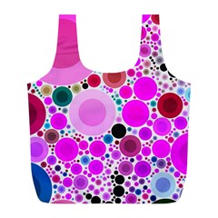 Bubble Gum Polkadot  Reusable Bag (l) by OCDesignss