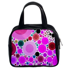 Bubble Gum Polkadot  Classic Handbag (two Sides) by OCDesignss