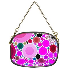 Bubble Gum Polkadot  Chain Purse (two Sided)  by OCDesignss