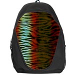 Earthy Zebra Backpack Bag Front