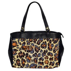 Cheetah Abstract Oversize Office Handbag (two Sides) by OCDesignss