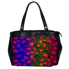 Rainbow Cheetah Oversize Office Handbag (one Side) by OCDesignss