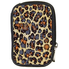 Cheetah Abstract Compact Camera Leather Case by OCDesignss